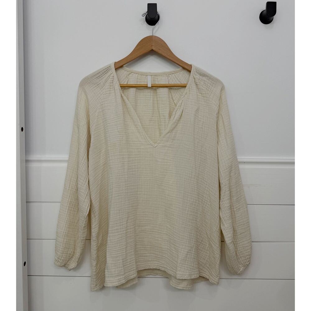 Women’s Nothing Fits But Gauze C Neck Blouse Top Size S/M